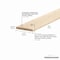 M-D Building Products 3 In. X 72 In. Unfinished Hardwood Seam Binder w/ Screws 85155 - alternate 3
