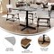 Flash Furniture 36" SQ Tabletop, Seamless Surface Technology, Gray Faux Concrete, 30x30 Black Table Height X-Base ST-SQ36-CMGY-T3030-GG - alternate 9