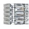 Jonathan Y Evelyn Crystal Rectangle 10" 1-Light Iron/Crystal Glam Modern LED Vanity Light, Chrome JYL7538A - alternate 9
