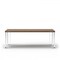 Homeroots 95" Walnut And Chrome Rectangular Manufactured Wood And Stainless Steel Dining Table 487374 - alternate 1