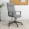 Leisuremod Aiaria Ergonomic High Back Office Chair - PU Leather/Polyester, Adjustable, Swivel, Comfortable AO50GRL - alternate 8