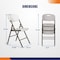 4Dock White Folding Chairs, Portable Seats with Durable Steel Frame, 4PK FT003 - alternate 4
