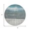 Homeroots 8' Teal Blue And Gray Round Abstract Washable Indoor Outdoor Area Rug 632061 - alternate 8