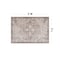 World Rug Gallery Beige Floral Medallion Washable Rug - Low Pile, Non-Slip 2 ft x 3 ft WR174BEIGE2X3 - alternate 9