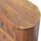 Homeroots 26in Chestnut Solid Wood Accent Cabinet With Two Doors And Three Drawers 654274 - alternate 10