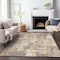 Homeroots 9' X 12' Lavender Gold And Beige Abstract Washable Indoor Outdoor Area Rug 597984 - alternate 9