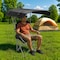 Simple Deluxe InfiniPower Beach Chair with Umbrella - Portable Camping Chair with Canopy, 35in Sun Shade, Heavy D FNCHARCAMPCP04B - alternate 6