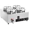 Vevor Commercial Soup Warmer Soup Station with 2*7.4Qt Pot Soup Kettle Warmer SC-TT2-7L - alternate 1