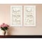 Homeroots Set Of Two Faith or Believe 1 White Framed Print Wall Art, 2PK 406015 - alternate 5