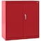Sandusky Lee Storage Cabinet, 36 in H, 36 in W, 18 in D, Swing, Keyed, Red, 2 Shelves CA21361836-01 - alternate 6