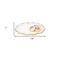 Homeroots 14in Clear Bubble Glass Scalloped Gold Rim Oval Platter 390090 - alternate 6