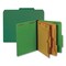 Pendaflex Pressboard Folders, 2/5 Tab, Exp 2.5", 2 Full-Pocket Dividers, 6 Fasteners, Letter, Dark Green, 10PK 24083P - alternate 4