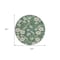 Homeroots 8' Sage And Ivory Round Floral Washable Indoor Outdoor Area Rug 600050 - alternate 8