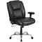 Flash Furniture Hercules Task Office Chair, Black Back, 29-1/4 in W 30" L 44" H, Adjustable Padded GO-2132-LEA-GG - alternate 1
