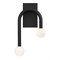 Afx Colette 17in LED Sconce - Black COES1017LAJUDBK - alternate 4