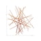 Homeroots 35" X 34" Rose Gold Metal Abstract Lines Hanging Dimensional Sculpture 483357 - alternate 6