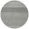 Homeroots 8' White And Black Round Chevron Washable Indoor Outdoor Area Rug 612300 - alternate 8
