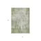 Homeroots 3' X 5' Green And Ivory Abstract Washable Indoor Outdoor Area Rug 612322 - alternate 8