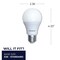 Bulbrite Dusk to Dawn 9 Watt A19 LED Light Bulb Medium (E26) Base - 3000K (Soft White Light), 800 Lumens, 4PK 862791 - alternate 6