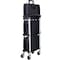 Wrightmaster 3 Layers Folding Collapsible Service Cart Pack-N-Roll Folding, Black, 50Lb Load Capacity per Shelf ZR-W46578737 - alternate 7