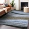Homeroots 9' X 12' Brown Blue And Gray Abstract Washable Indoor Outdoor Area Rug 603675 - alternate 9