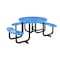 Flash Furniture Round Blue, Polyethylene, Steel, 82.5 in L SLF-EMR-46ADA-BL-GG - alternate 5