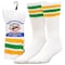 Railroad Sock "Team Spirit" Striped Crew Socks, Yellow/Green, 2PK 1570S YEL/GRN - alternate 1