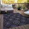Homeroots 10' X 14' Purple Charcoal And Gray Medallion Washable Indoor Outdoor Area Rug 587721 - alternate 9