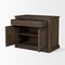 Homeroots 19in Brown Solid Wood Accent Cabinet With Two Doors And One Drawer 727716 - alternate 6