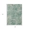 Homeroots 3' X 5' Teal Blue And Beige Abstract Washable Indoor Outdoor Area Rug 630543 - alternate 6