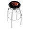 Holland Bar Stool Co 30" Chrome Oregon State Swivel Bar Stool, Accent Ring L8C3C30OregSt - alternate 1