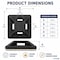 Kable Kontrol Adhesive Cable Tie Mounts, 1/2" Sq, UV Black Nylon, PK100 CT282 - alternate 6