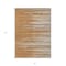 Homeroots 3' X 5' Brown Copper And Ivory Striped Washable Indoor Outdoor Area Rug 597277 - alternate 9