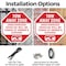Signmission Tow Away Zone Unauthorized Vehicles, 10 Inch X 10 Inch, Plastic Sign OC-P-10-321 - alternate 7