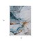 Homeroots 5' X 8' Sky Blue And Copper Abstract Washable Indoor Outdoor Area Rug 617873 - alternate 6
