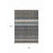 Homeroots 8' X 10' Taupe Beige And Pewter Striped Washable Indoor Outdoor Area Rug 614848 - alternate 8