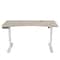 Homeroots 55" Adjustable Light Khaki and White Computer Desk 528667 - alternate 4