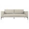 Homeroots 87" Beige Sofa With Black Legs 480932 - alternate 1
