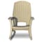 Semco Rockaway Heavy Duty All-Weather Outdoor Rocking Chair By Plastics - Taupe Brown SEMTPE - alternate 1
