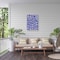 Trademark Fine Art Outdoor Canvas Art  Treechild 'Blue Brush Strokes Pattern' Wall Art for Patios, or Gardens 1X17007-OC3547WR - alternate 6