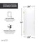 Anzzi Fellow Series 24 in. by 70 in. Frameless Hinged shower door in Brushed Gold with Handle SD-AZ09-01BG - alternate 11