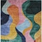 Homeroots 3' X 5' Green Orange And Pink Abstract Washable Indoor Outdoor Area Rug 604450 - alternate 8
