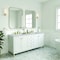 James Martin Vanities Chicago 72 in. Double Vanity, Glossy White, w/ 3 CM Victorian Silver Silestone Top 503-V72-GW-3VSL - alternate 6