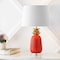 Jonathan Y Pineapple 23" Classic Vintage Ceramic LED Table Lamp, Orange/Gold JYL4019E - alternate 8