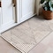 World Rug Gallery Bohemian Stripes Washable Non Slip Area Rug 2 ft x 3 ft Beige WR73BEIGE2X3 - alternate 1