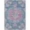 Homeroots 8' X 10' Blue Floral Medallion Washable Indoor Outdoor Area Rug 607845 - alternate 9