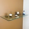 Fab Glass And Mirror 8in X 42in Rectangle Floating Clear Tempered Kit Glass Shelf, Wall Mirror, Safety Backing S-8x42RECCHBR - alternate 8