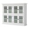 Homeroots 52in White Wood and Glass Two Level Storage Cabinet 397841 - alternate 8