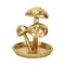 Homeroots 5in Gold Cast Iron Three Mushroom Trinket Tray 634788 - alternate 6