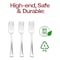 Smarty Had A Party Shiny Metallic Silver Mini Plastic Disposable Tasting Forks (960 Forks), 960PK 780-SV-CASE - alternate 10